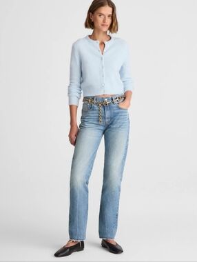 Madewell Alexa Chung for Madewell Franny Straight Jean in Oakwick Wash